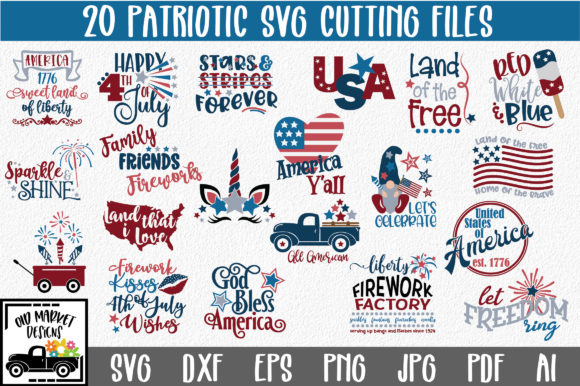 4th of July SVG Bundle - Patriotic SVG