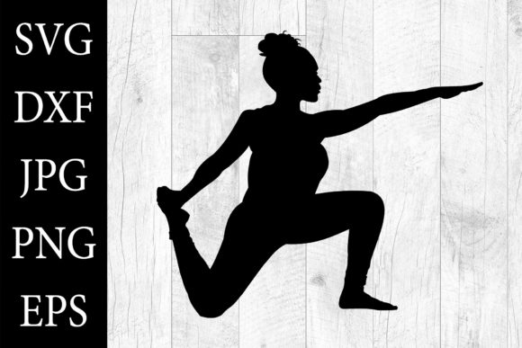 African American Woman Yoga SVG Yoga