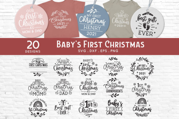 Baby’s First Christmas SVG Bundle