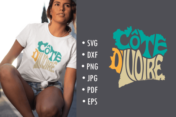 Cote D Ivoire Svg Cut File, Lettering