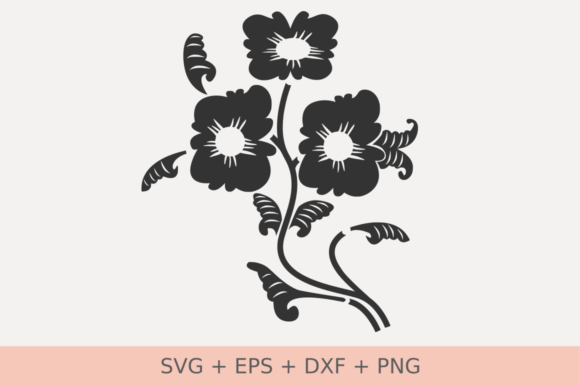 Flowers Silhouette Svg