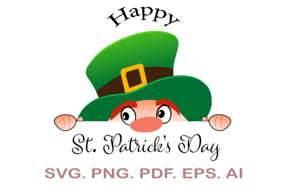 Happy St. Patrick's Day Leprechaun SVG