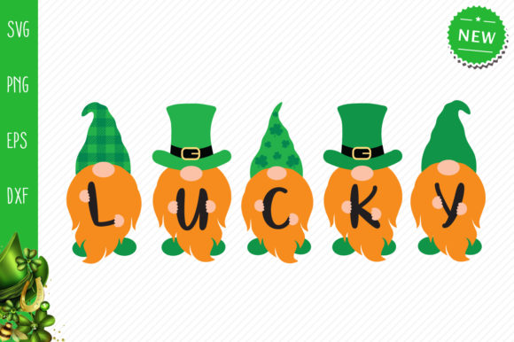 Lucky Gnomes Svg, St Patrick's Day Svg