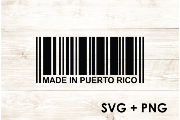 Made in Puerto Rico Barcode SVG