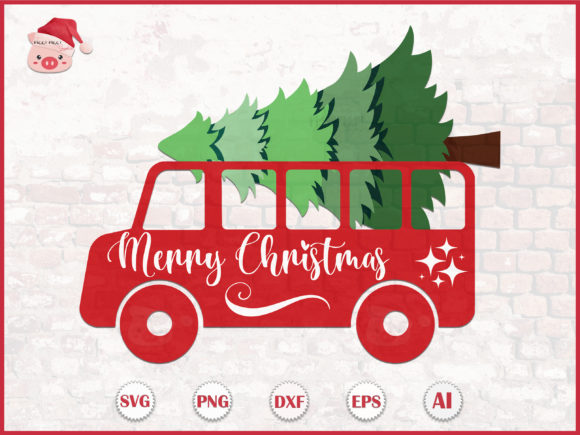 Merry Christmas Bus SVG Review