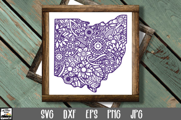 Ohio SVG File - Ohio State Mandala SVG
