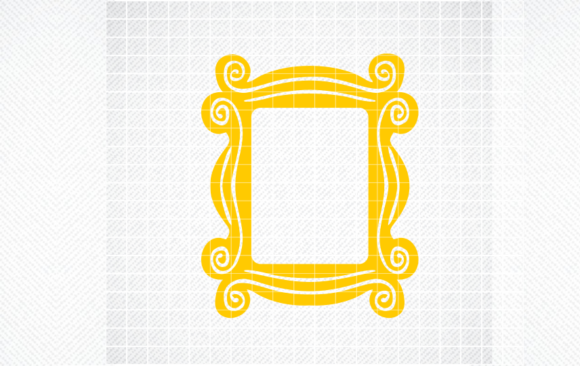 Picture Frame Yellow SVG for Embroidery
