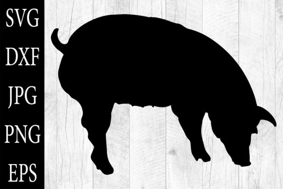 Pig Silhouette SVG Pig Vector SVG